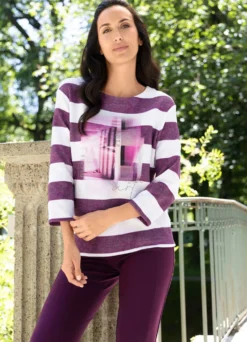 Pullover mit Blockringeldessin