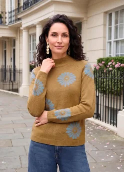 Pullover mit Blumendessin