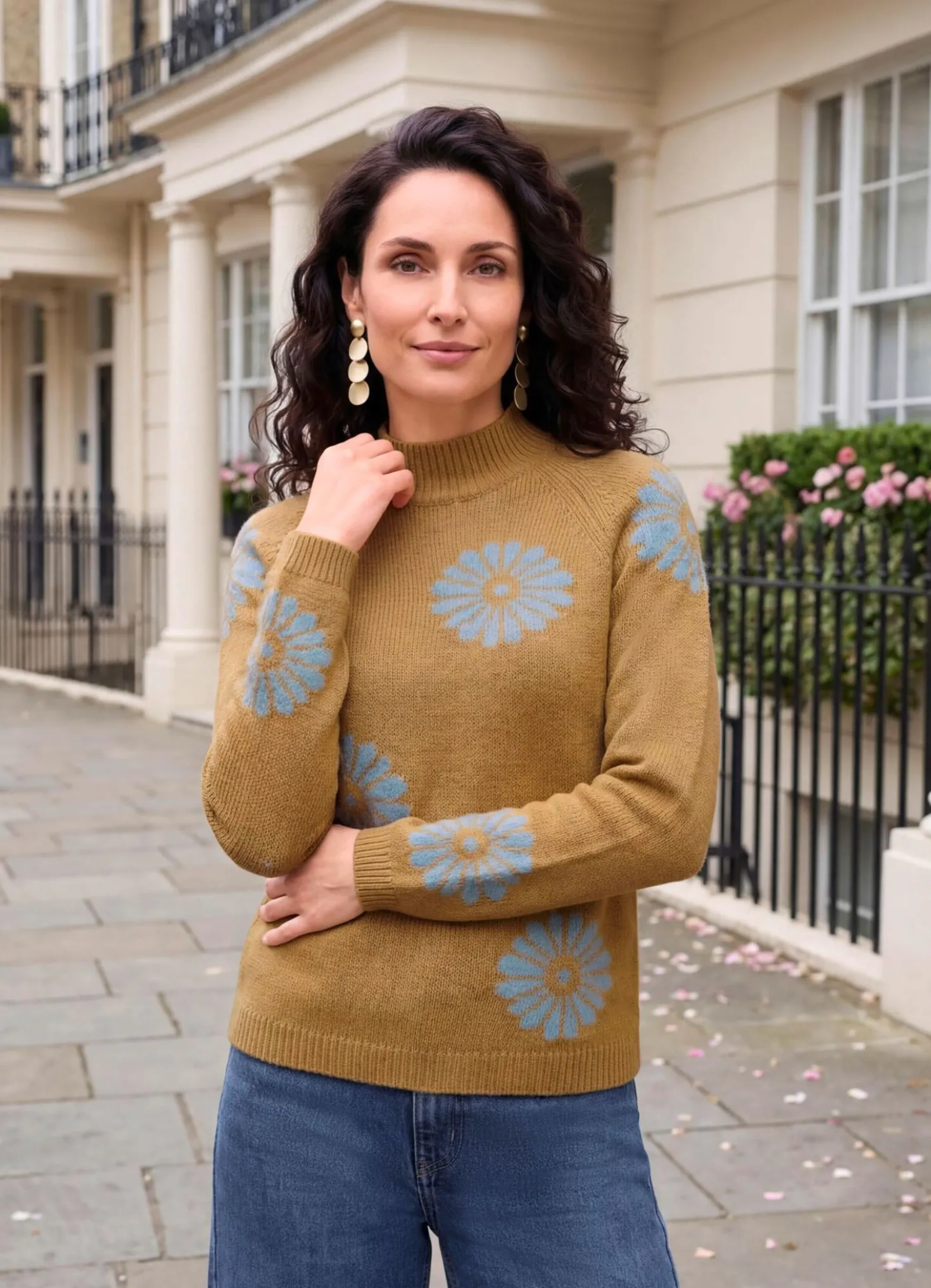 Pullover mit Blumendessin