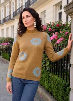 Pullover mit Blumendessin