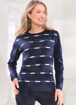 Pullover mit dekorativem Dessin