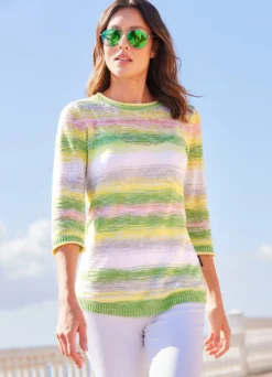 Pullover mit dekorativen Farbverläufen