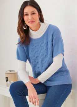 Pullover mit dekorativer Struktur