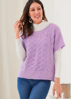 Pullover mit dekorativer Struktur