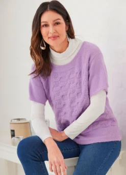 Pullover mit dekorativer Struktur