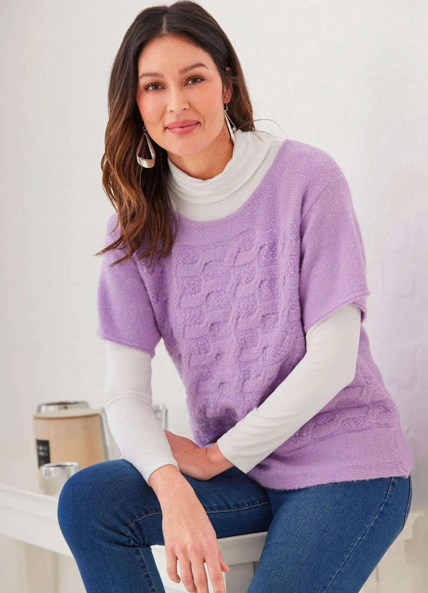 Pullover mit dekorativer Struktur