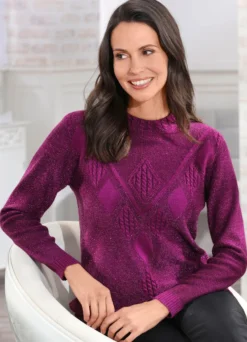 Pullover mit edlem Glitzereffekt