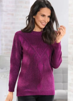 Pullover mit edlem Glitzereffekt