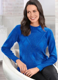 Pullover mit edlem Glitzereffekt