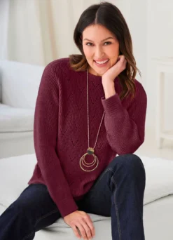 Pullover mit edlen Glitzerakzenten