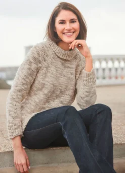 Pullover mit Effektgarn