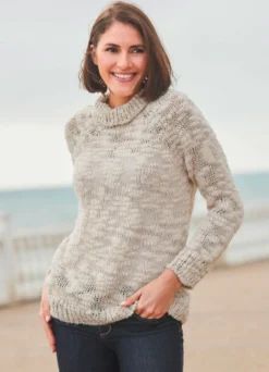 Pullover mit Effektgarn