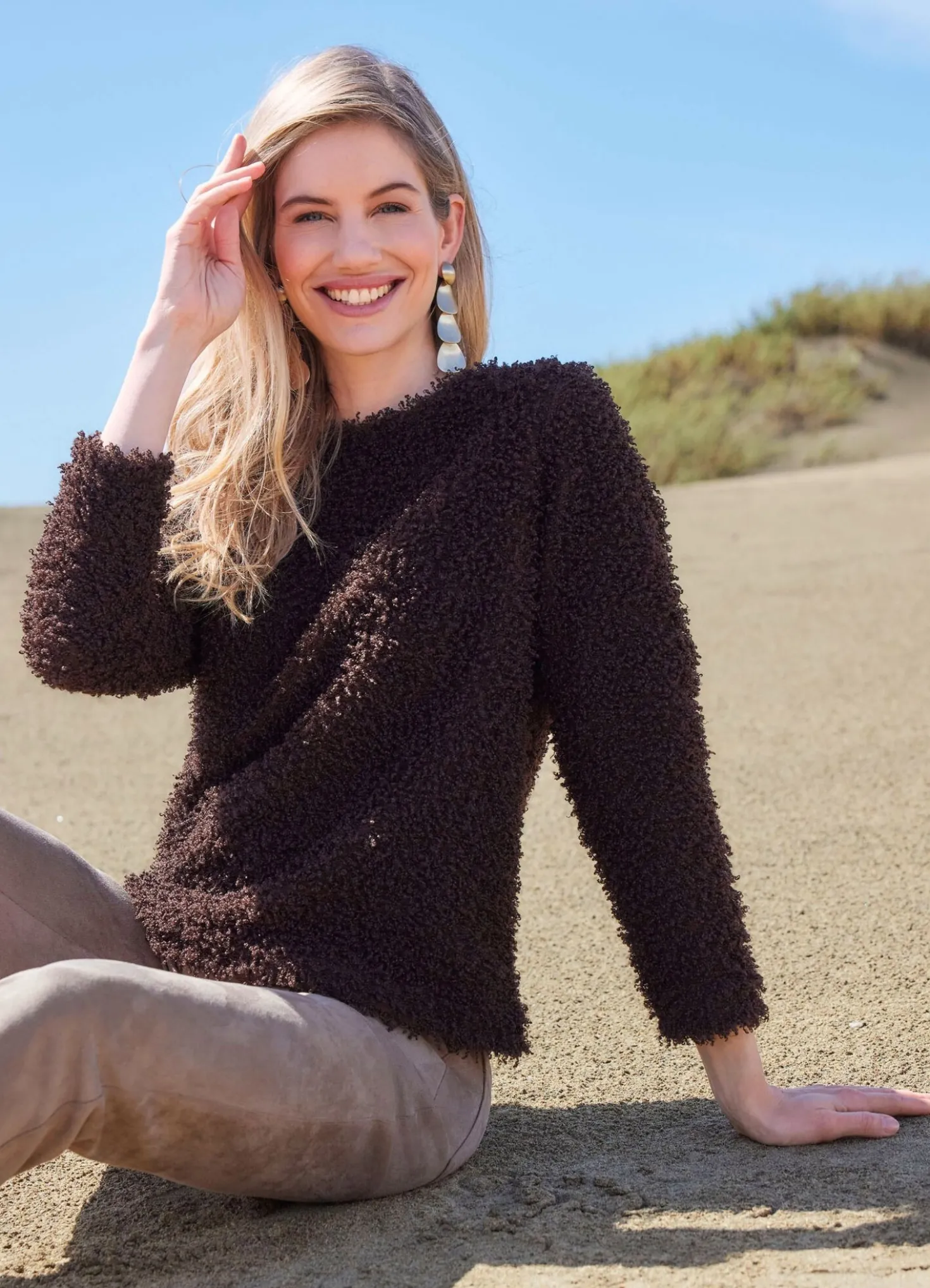 Pullover mit Effektgarn