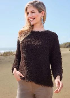 Pullover mit Effektgarn