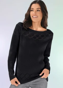 Pullover mit eindrucksvollem Strukturmuster