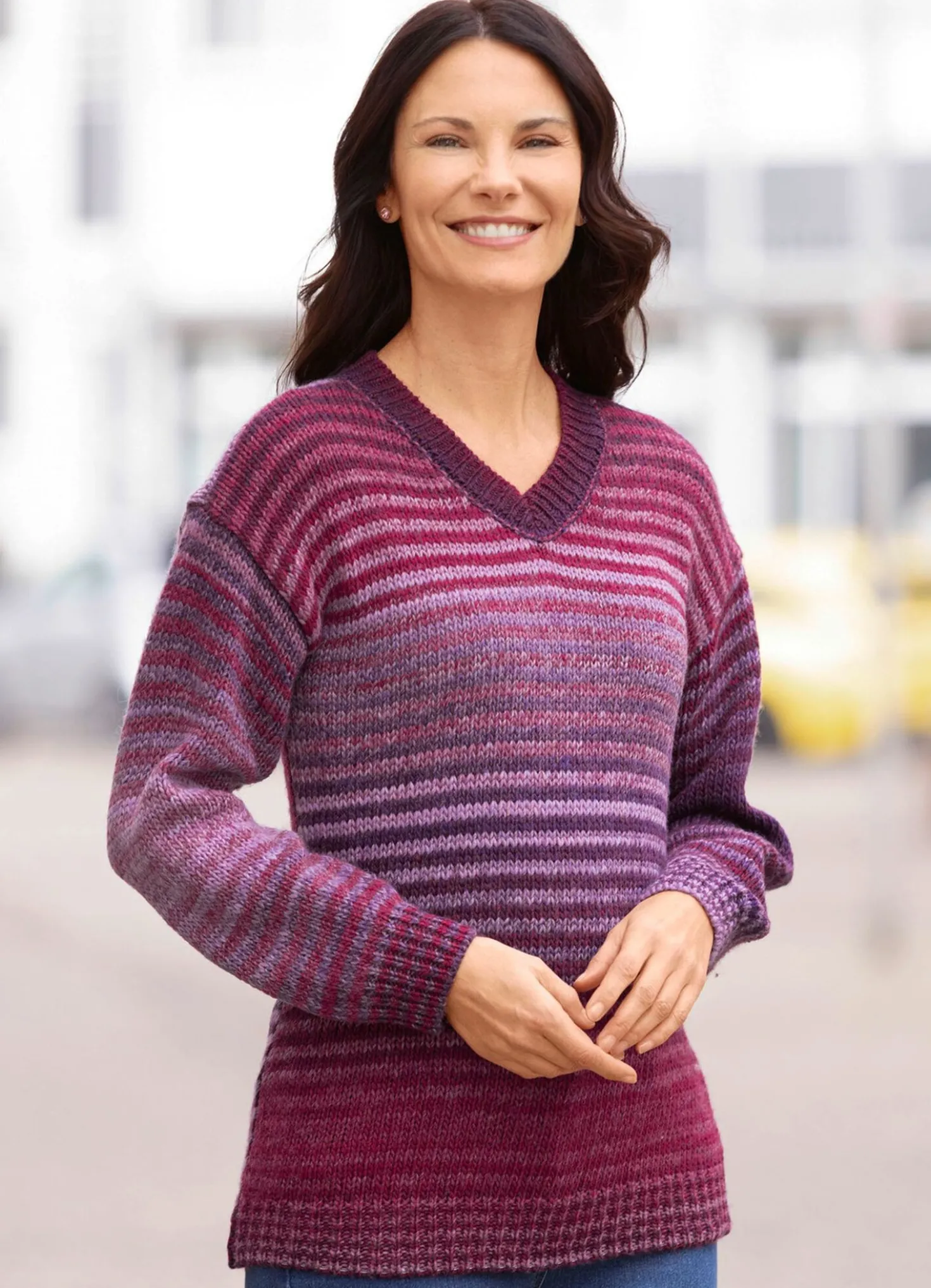 Pullover mit Farbverlauf