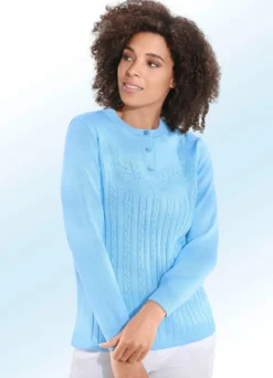Pullover mit floraler Struktur