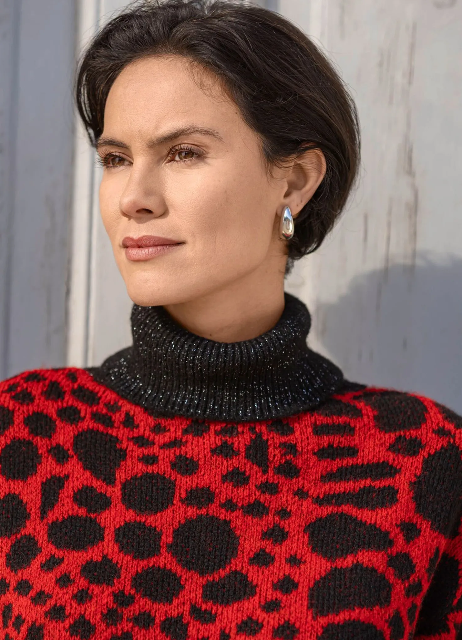 Pullover mit Glitzerakzenten