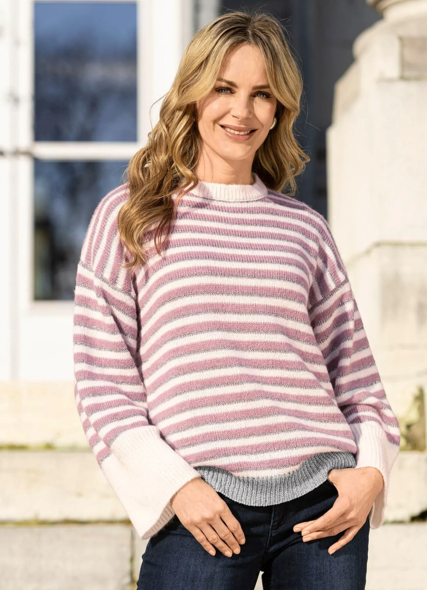Pullover mit Glitzereffekten