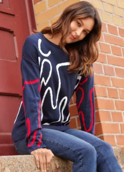 Pullover mit grafischem Jacquardmuster