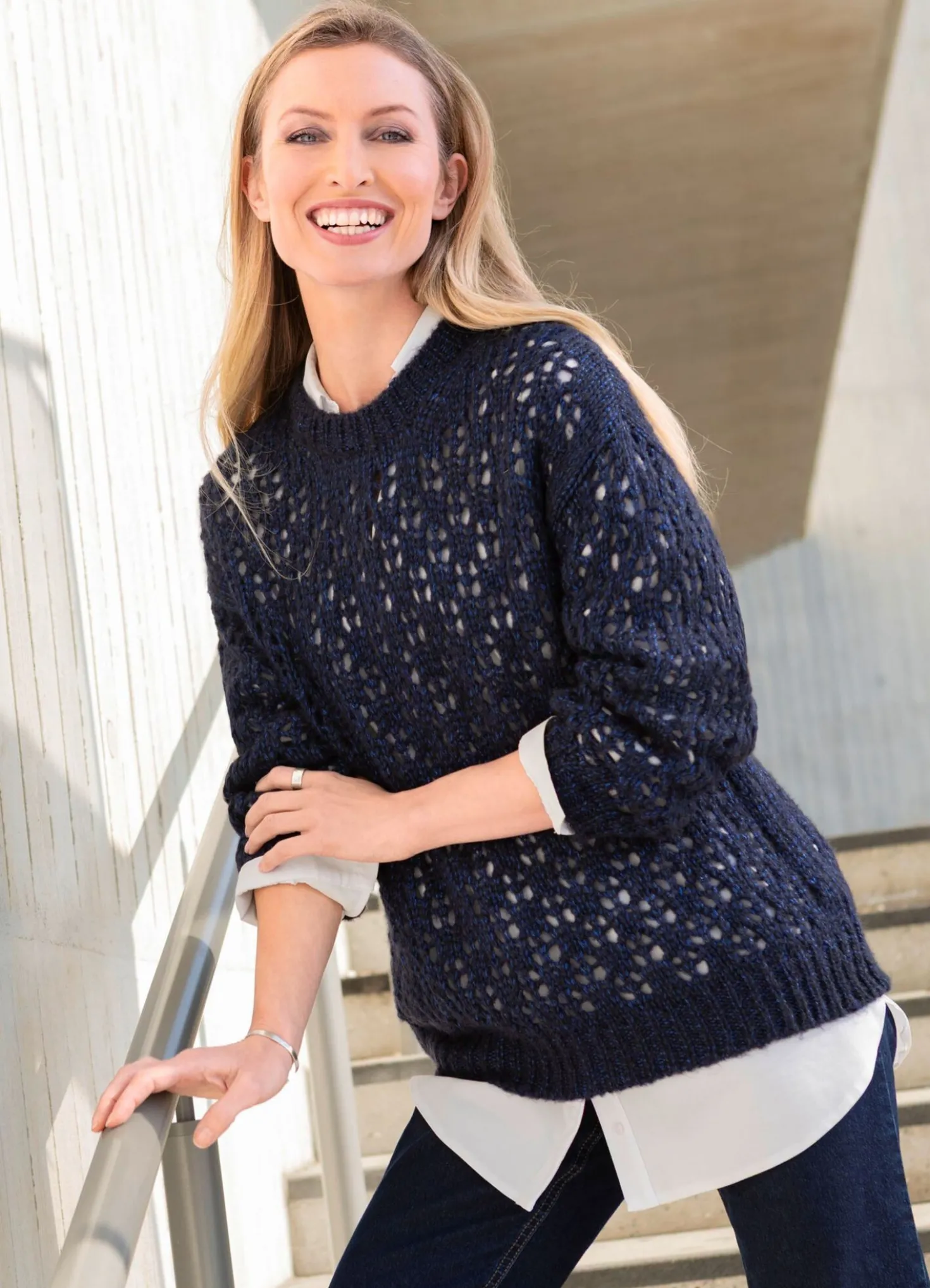 Pullover mit leicht flauschigem Effekt