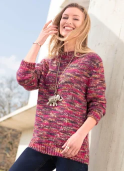 Pullover mit Multicolorgarn
