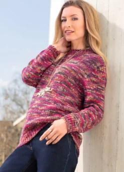 Pullover mit Multicolorgarn
