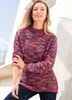 Pullover mit Multicolorgarn
