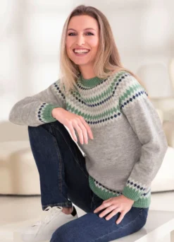 Pullover mit Norwegermuster