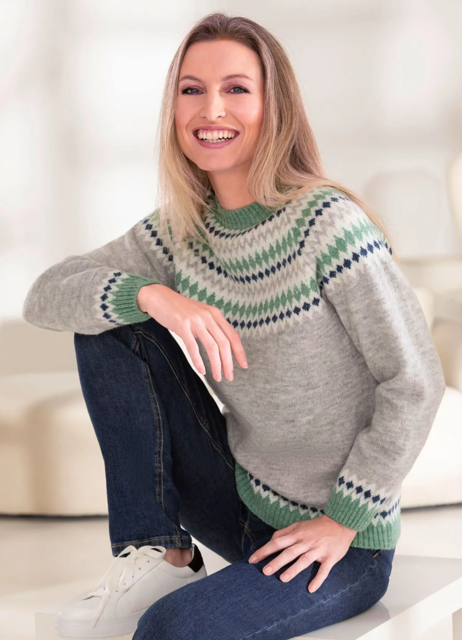 Pullover mit Norwegermuster