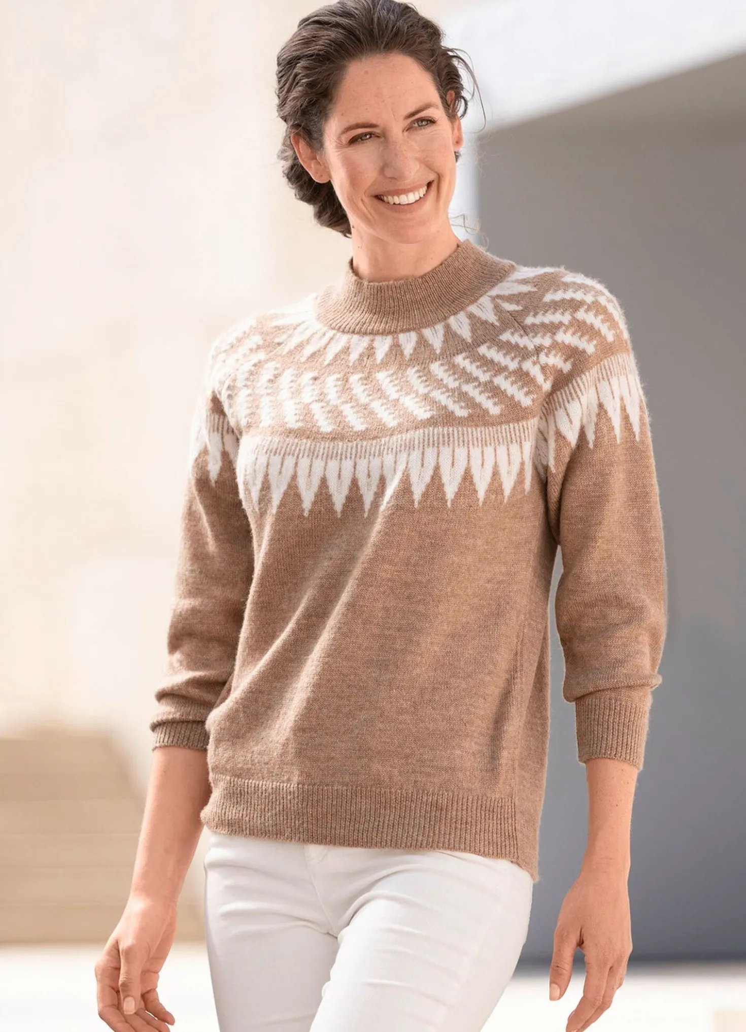 Pullover mit Norwegermuster