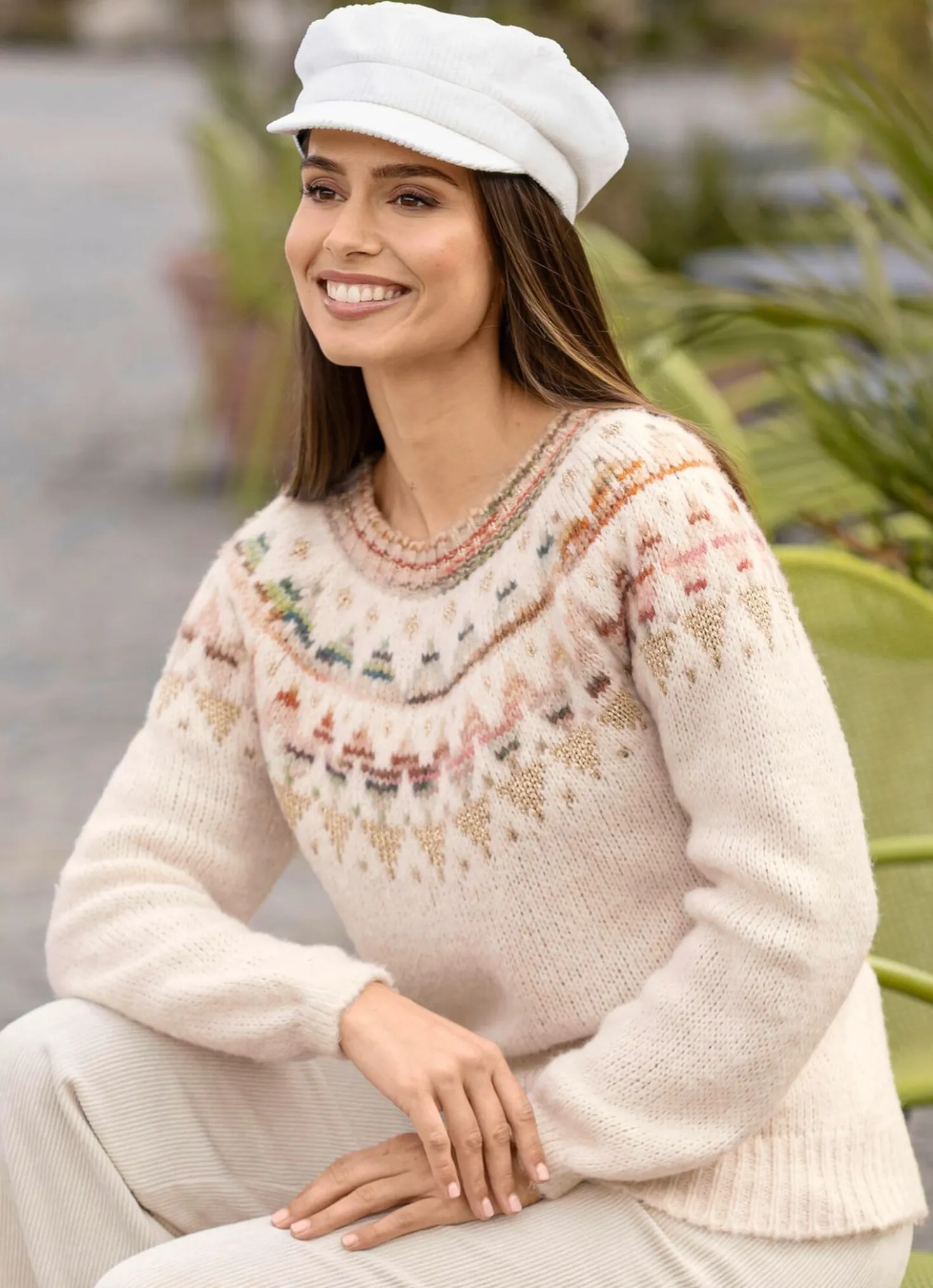 Pullover mit Norwegermuster
