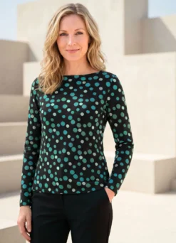 Pullover mit Punktemuster