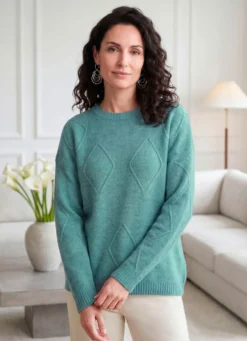 Pullover mit Rautendessin