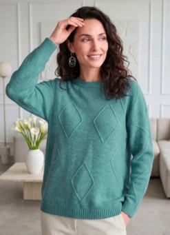Pullover mit Rautendessin