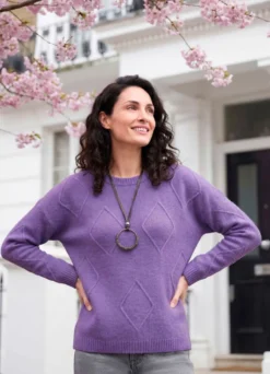 Pullover mit Rautendessin