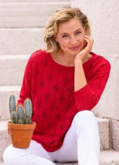 Pullover mit Rautendessin