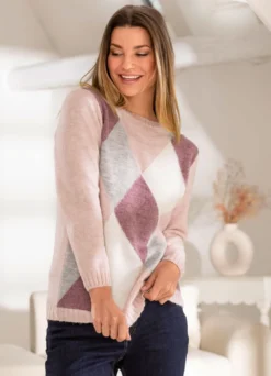 Pullover mit Rautenmuster