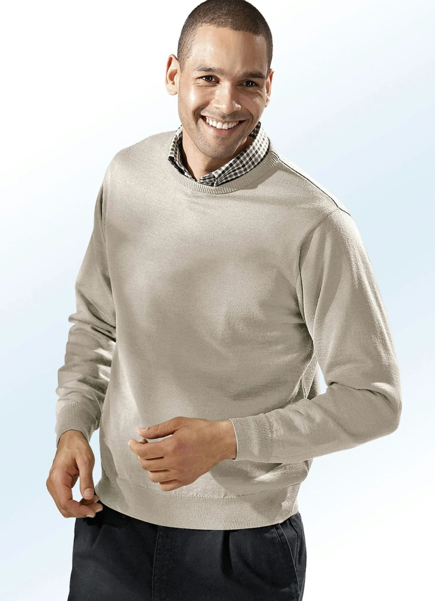 Pullover mit rundem Halsausschnitt