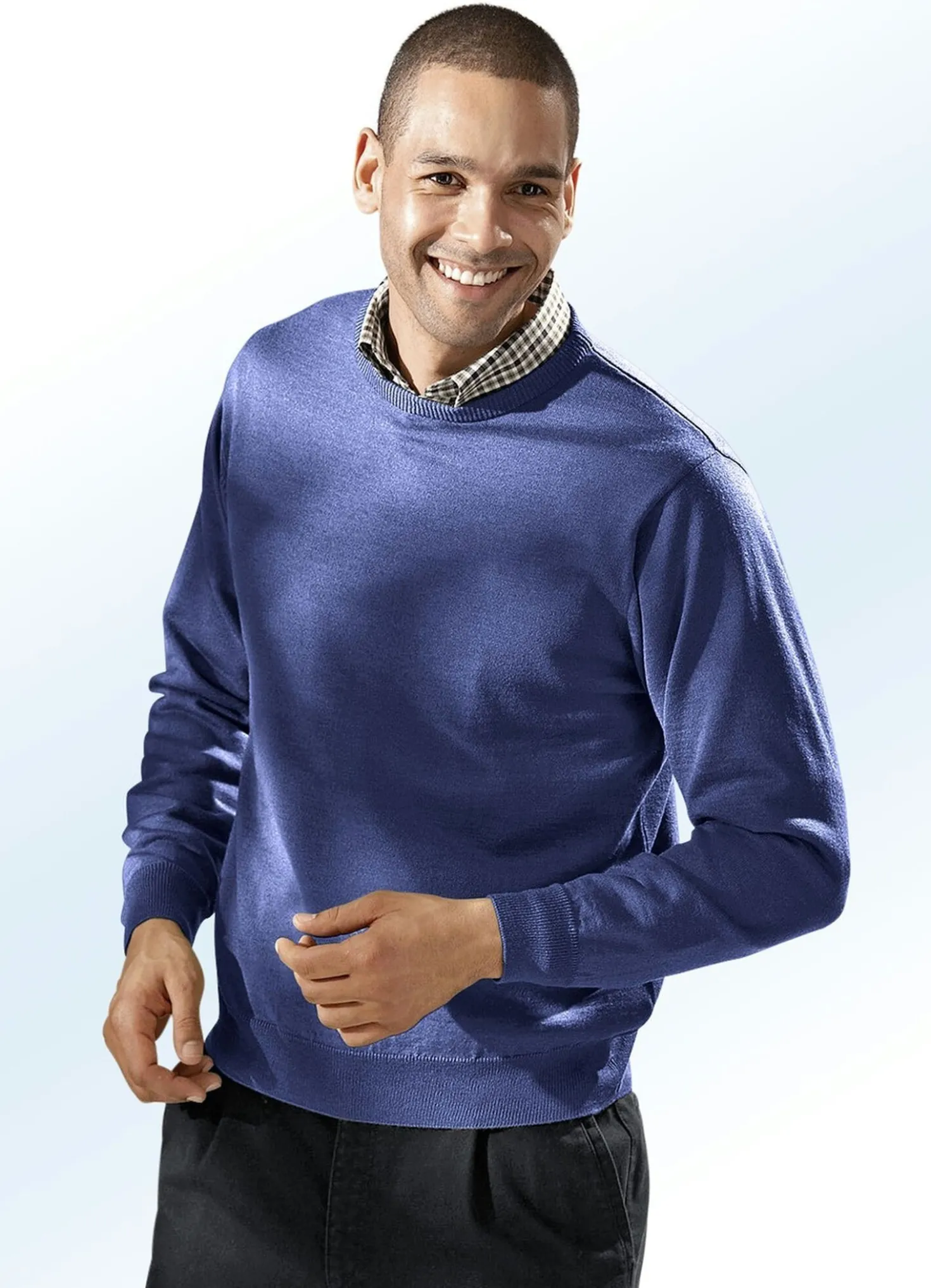 Pullover mit rundem Halsausschnitt