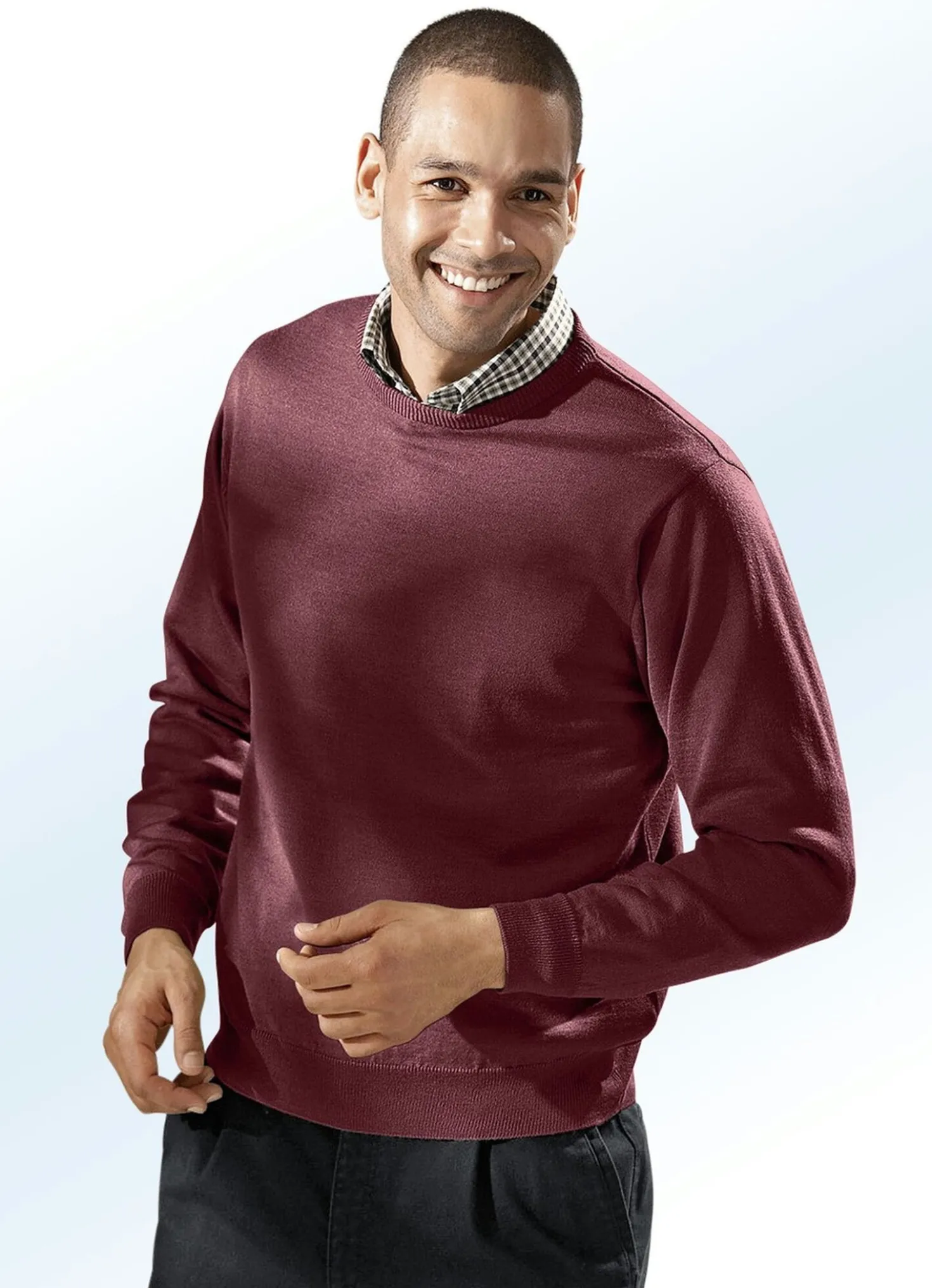 Pullover mit rundem Halsausschnitt
