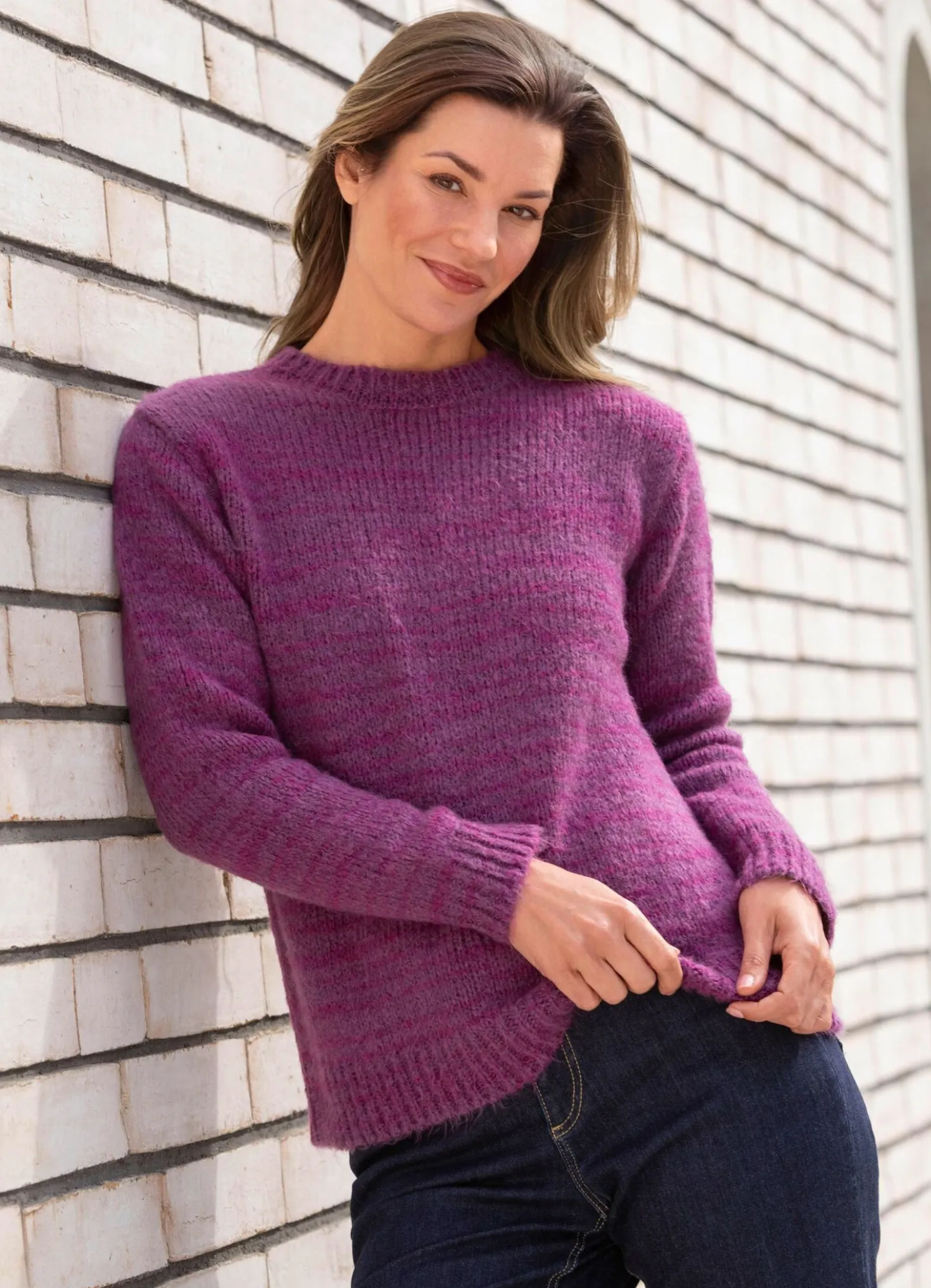 Pullover mit schönem Melange-Effekt