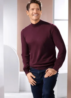 Pullover mit Stehkragen
