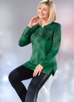 Pullover mit Strasszier