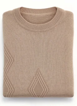 Pullover mit streckender Struktur