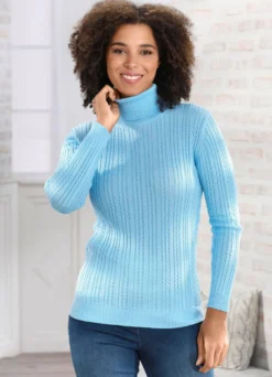 Pullover mit streckender Struktur