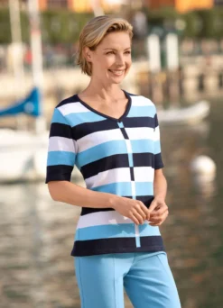 Pullover mit Streifendessin