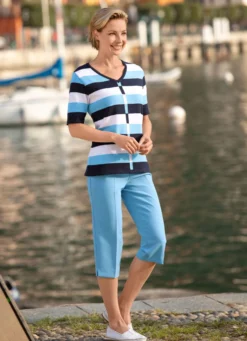 Pullover mit Streifendessin