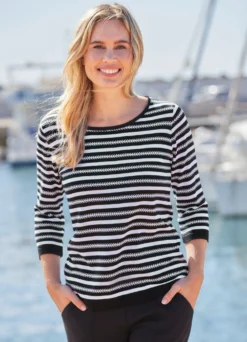 Pullover mit Streifenmuster