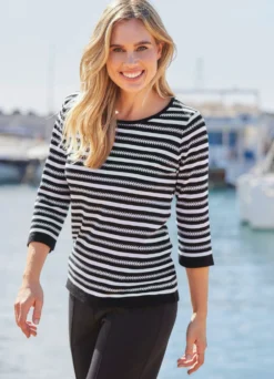 Pullover mit Streifenmuster
